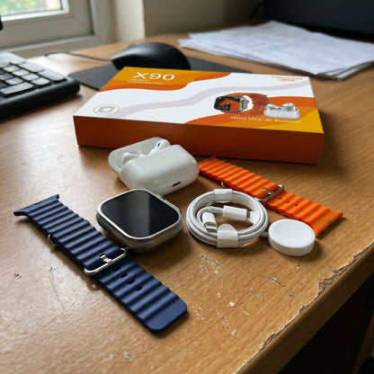 X90 Ultra Smart Watch & Air Pods Combo