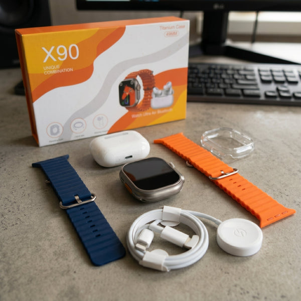 X90 Ultra Smart Watch & Air Pods Combo