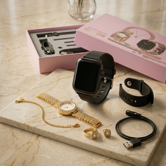 A58 Plus Luxury Smart Watch Gift Set
