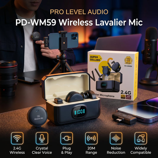 PD-WM59 Wireless Lavalier Microphone