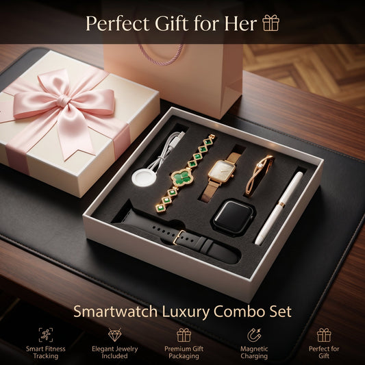 Premium Smartwatch Luxury Gift Box Set
