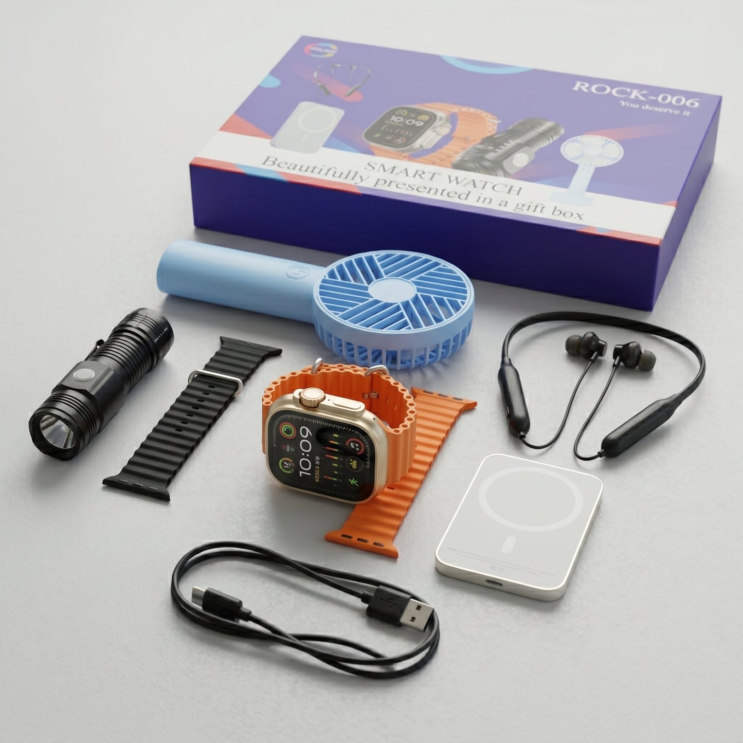 ROCK-006 Smart Watch Gift Box Combo
