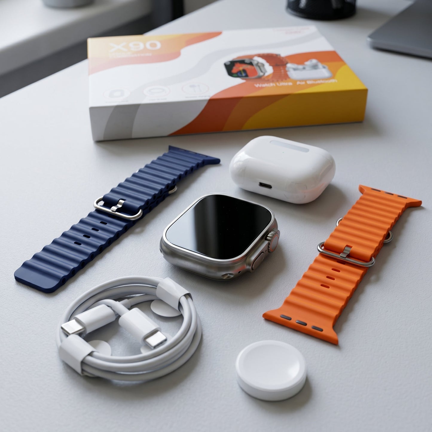 X90 Ultra Smart Watch & Air Pods Combo