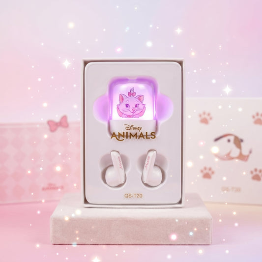 LED Glow Cute Earbuds – Disney Marie Edition
